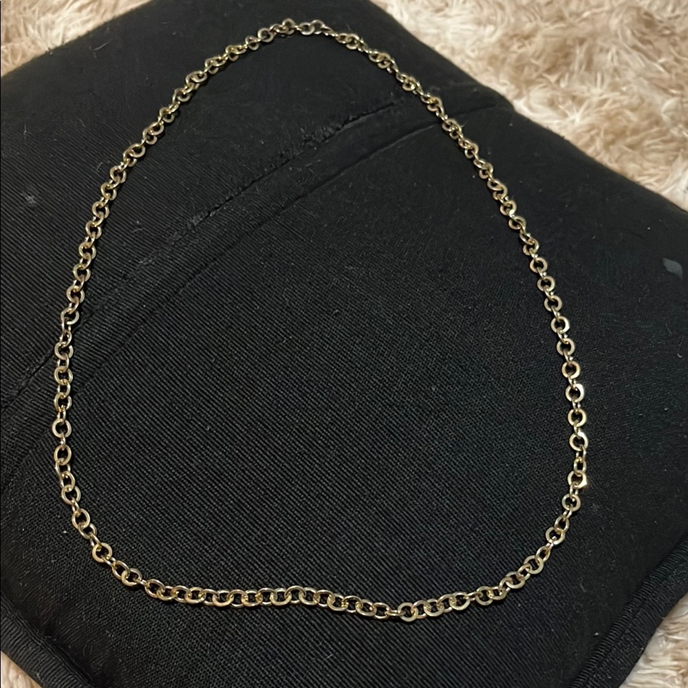 Gold Cable Chain Necklace Classic Design